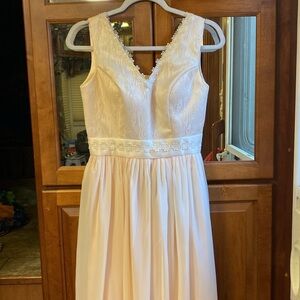 Light in the Box Formal Long Gown Peach NWT Summer Bridesmaid Fall Homecoming
